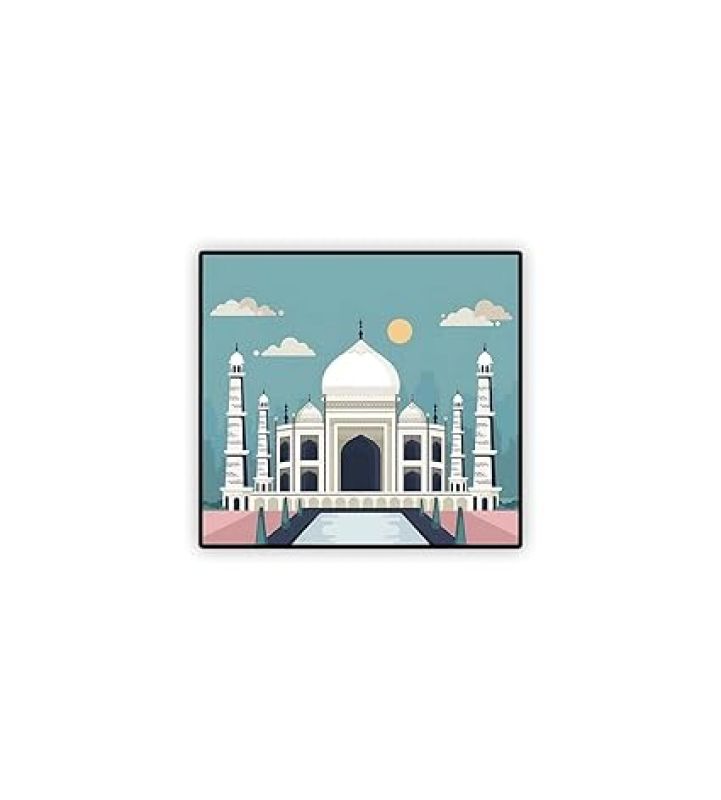 Agra Fridge Magnet Souvenir Gift for Tourist Kitchen Decoration Refrigerator Door Decor Sticker  Magnet for Refrigerator Whiteboard, Kitchen, and Office (Design 5)