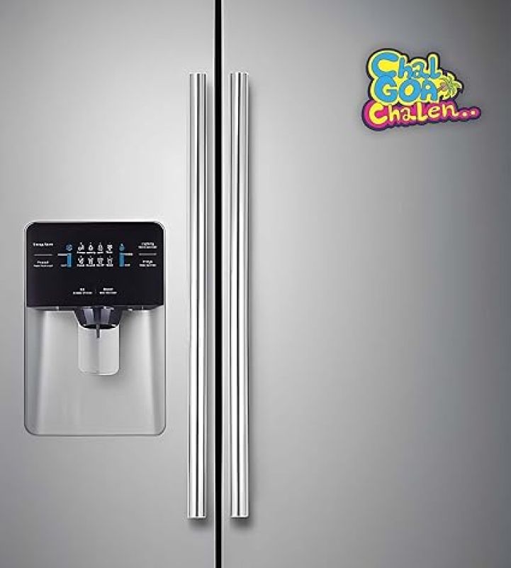 Goa Theme Fridge Magnet Refrigerator Stylish Fridge Magnet Home & Kitchen Decor  Travels Magnet Sticker  Souvenir Fridge Magnets (Chal Goa Chle Fridge Magnet)