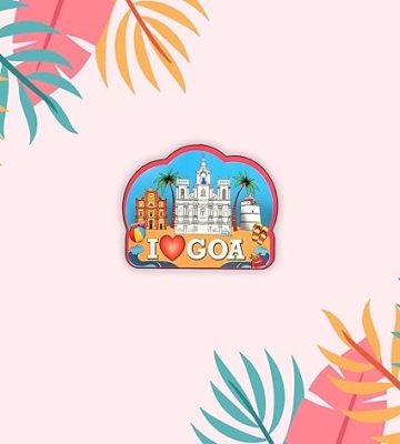 Goa Theme Fridge Magnet Refrigerator Stylish Fridge Magnet Home & Kitchen Decor  Travels Magnet Sticker  Souvenir Fridge Magnets (Goa Magnet)