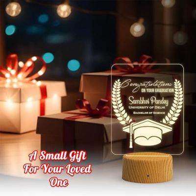Congratulations On Your Graduation Gift Led Lamp Customized with Name  Warm White Light  Gift for Student  Graduation Gifts for Daughter Son