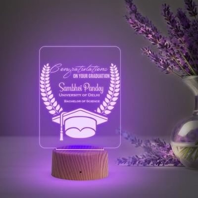 Congratulations On Your Graduation Gift Led Lamp Customized with Name  Automatic Color Changing Light  Gift for Student  Graduation Gifts for Daughter Son