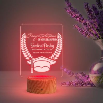 Congratulations On Your Graduation Gift Led Lamp Customized with Name  Automatic Color Changing Light  Gift for Student  Graduation Gifts for Daughter Son