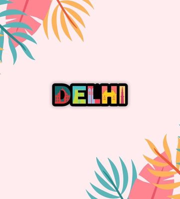 Indian State Theme Wooden Fridge Magnet  Magnet for Home Office Kitchen Refrigerator Door Stylish Decor Souvenir Gift  Indoor Decorative Gift Item (Delhi Fridge Magnet)
