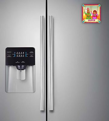 Indian State Theme Wooden Fridge Magnet  Magnet for Home Office Kitchen Refrigerator Door Stylish Decor Souvenir Gift  Indoor Decorative Gift Item (Jaipur Fridge Magnet)