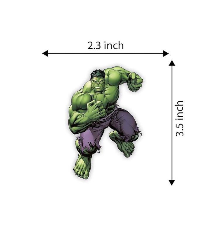 Fridge Magnet Decorative Items for Home & Kitchen Decor  Gift for Kids  Cartoon Theme Magnet Stickers  Printed Magnet for Kids Room Decoration (Hulk)