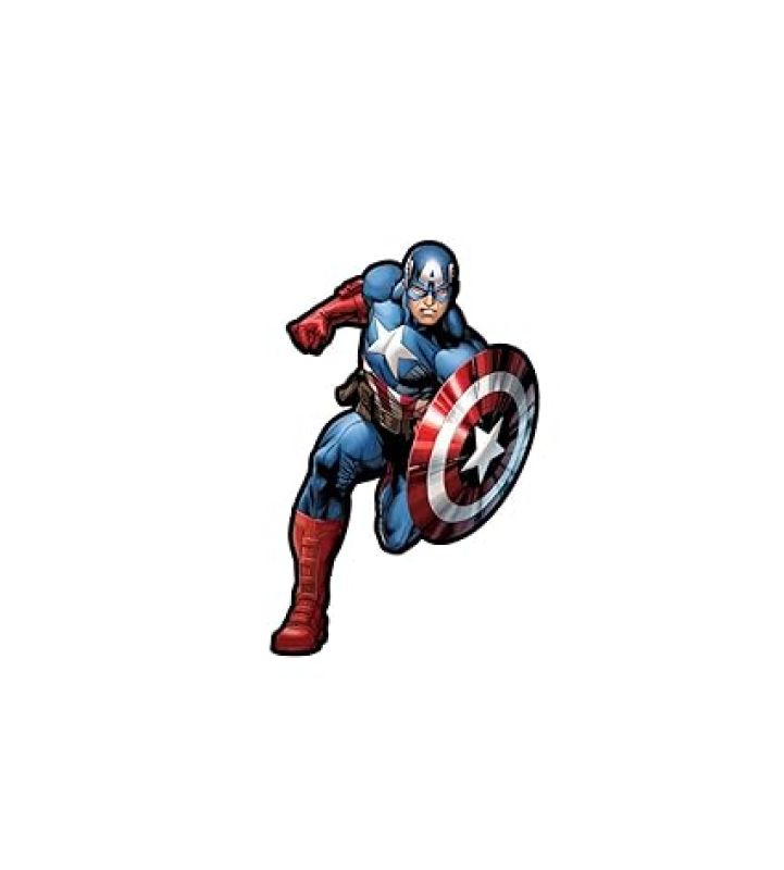 Avengers Wooden Fridge Magnet  Refrigerator Magnet Sticker  Marvel Characters Fridge Magnet Stickers  Gift for Marvels Lovers  Gift for Kids  Home Decor Magnet (Captain America)