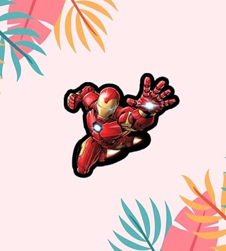 Avengers Wooden Fridge Magnet  Refrigerator Magnet Sticker  Marvel Characters Fridge Magnet Stickers  Gift for Marvels Lovers  Gift for Kids  Home Decor Magnet (Iron Man)