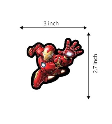 Avengers Wooden Fridge Magnet  Refrigerator Magnet Sticker  Marvel Characters Fridge Magnet Stickers  Gift for Marvels Lovers  Gift for Kids  Home Decor Magnet (Iron Man)