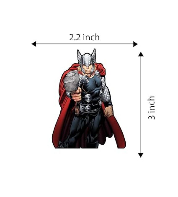 Avengers Wooden Fridge Magnet  Refrigerator Magnet Sticker  Marvel Characters Fridge Magnet Stickers  Gift for Marvels Lovers  Gift for Kids  Home Decor Magnet (Thor)