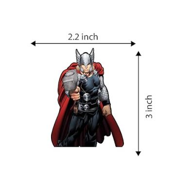Avengers Wooden Fridge Magnet  Refrigerator Magnet Sticker  Marvel Characters Fridge Magnet Stickers  Gift for Marvels Lovers  Gift for Kids  Home Decor Magnet (Thor)
