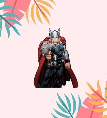 Avengers Wooden Fridge Magnet  Refrigerator Magnet Sticker  Marvel Characters Fridge Magnet Stickers  Gift for Marvels Lovers  Gift for Kids  Home Decor Magnet (Thor)