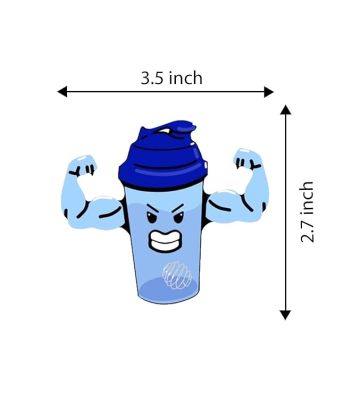 GYM Fridge Magnet Refrigerator Stylish for Home & Kitchen Decoration Items Magnets  Gift for Gym Lover  Motivational Fridge Magnets (Protein Bottle Magnet)