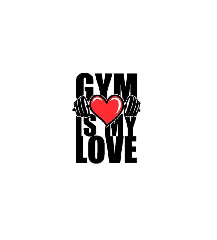 GYM Fridge Magnet Refrigerator Stylish for Home & Kitchen Decoration Items Magnets  Gift for Gym Lover  Motivational Fridge Magnets (Gym Is My Love)