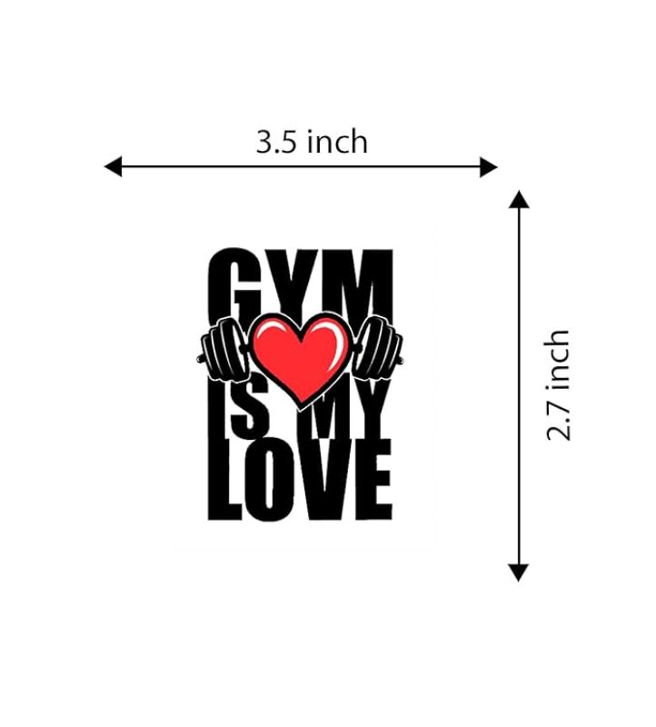 GYM Fridge Magnet Refrigerator Stylish for Home & Kitchen Decoration Items Magnets  Gift for Gym Lover  Motivational Fridge Magnets (Gym Is My Love)