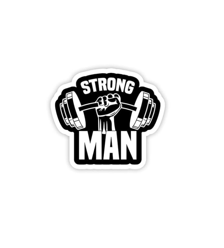 GYM Fridge Magnet Refrigerator Stylish for Home & Kitchen Decoration Items Magnets  Gift for Gym Lover  Motivational Fridge Magnets (Strong Man)