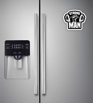 GYM Fridge Magnet Refrigerator Stylish for Home & Kitchen Decoration Items Magnets  Gift for Gym Lover  Motivational Fridge Magnets (Strong Man)