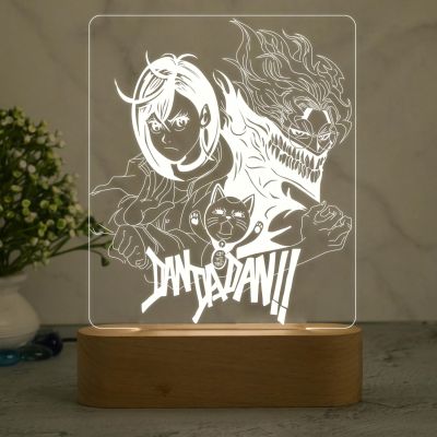 3D Illusion Dandadan Anime Night Lamp with Warm White Light  Japanese Night Lamp  Anime Home Decor Light  Birthday Gift for Anime Lover