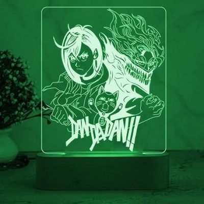 3D Illusion Dandadan236 Anime Night Lamp with 7 Color Changing Light  Japanese Night Lamp  Anime Home Decor Light  Birthday Gift for Anime Lover