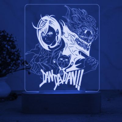 3D Illusion Dandadan236 Anime Night Lamp with 7 Color Changing Light  Japanese Night Lamp  Anime Home Decor Light  Birthday Gift for Anime Lover