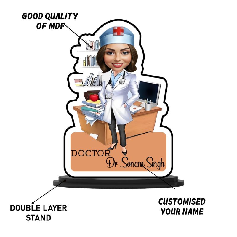 Personalized Doctor Caricature  Table Decor Items  Best Gift For Doctor  Customized Showpiece for Room Décor  Thankyou Gift For Doctor