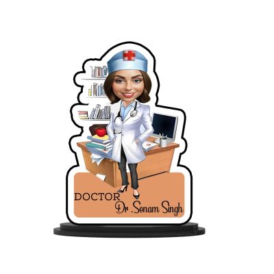 Personalized Doctor Caricature  Table Decor Items  Best Gift For Doctor  Customized Showpiece for Room Décor  Thankyou Gift For Doctor