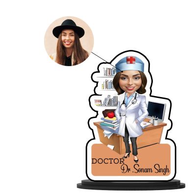 Personalized Doctor Caricature  Table Decor Items  Best Gift For Doctor  Customized Showpiece for Room Décor  Thankyou Gift For Doctor