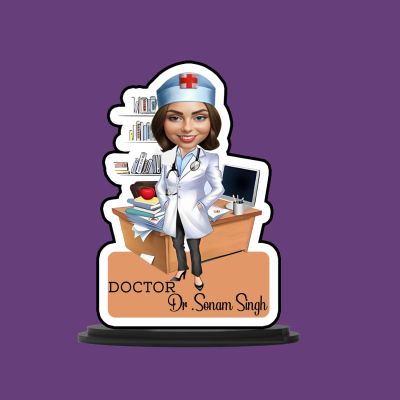 Personalized Doctor Caricature  Table Decor Items  Best Gift For Doctor  Customized Showpiece for Room Décor  Thankyou Gift For Doctor