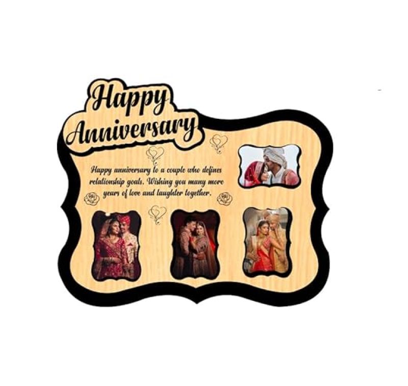 Personalized Happy Anniversary Photo Frame Tabletop Couple Gift for Anniversary, Wedding, Marriage, Valentine Day  Best Gift For Loveable Person