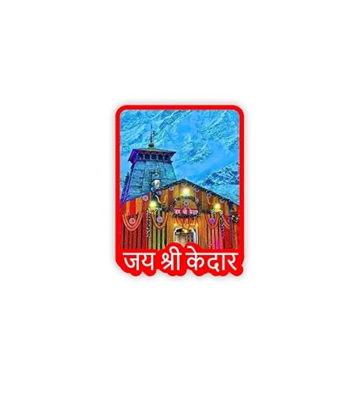 Kedarnath Temple Fridge Magnet  Gift for Travel Lover  Indian Souvenir Fridge Magnet  Home Office & Temple Decoration Stikcer  Religious Gift (Jai shri Kedar)