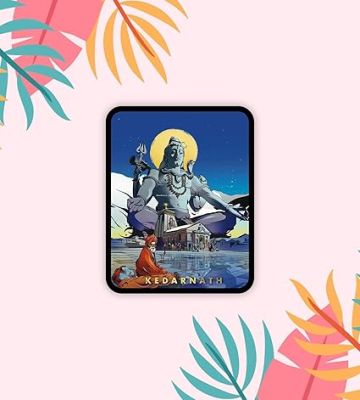 Kedarnath Temple Fridge Magnet  Gift for Travel Lover  Indian Souvenir Fridge Magnet  Home Office & Temple Decoration Stikcer  Religious Gift (Lord Shiva)