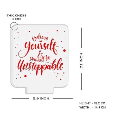 Motivational Desk Table Lamp with Warm White Light  Inspirational Night Lamp  Gift for Student  Bedside Table Lamp (Design 1)