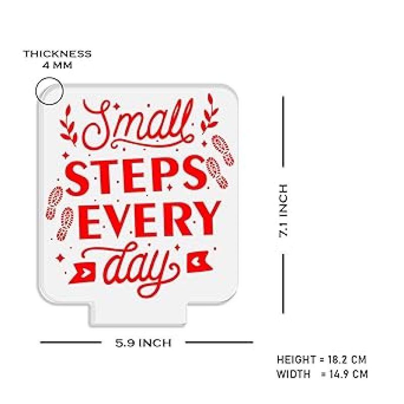 Motivational Desk Table Lamp with Warm White Light & On/Off Touch Button | USB Powered | Inspirational Night Lamp | Gift for Student | Bedside Table Lamp (Design 4)