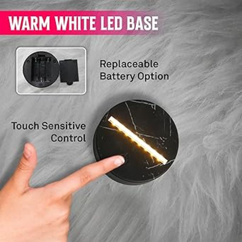 Motivational Desk Table Lamp with Warm White Light & On/Off Touch Button | USB Powered | Inspirational Night Lamp | Gift for Student | Bedside Table Lamp (Design 4)