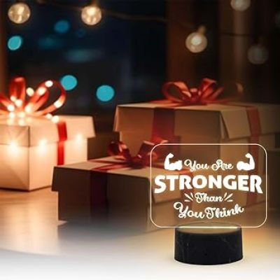 Motivational Desk Table Lamp with Warm White Light  Inspirational Night Lamp  Gift for Student  Bedside Table Lamp (Design 5)