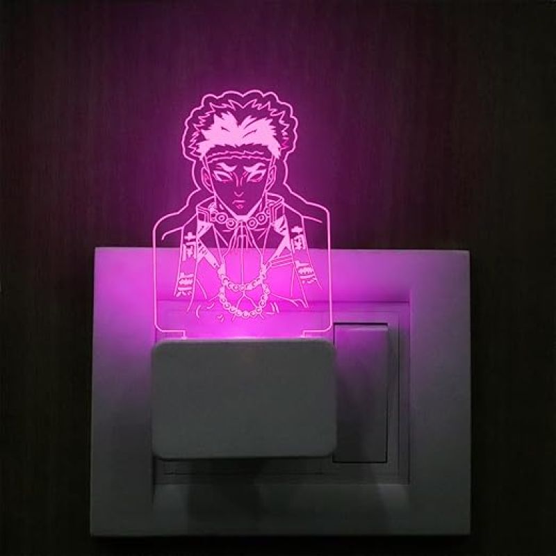 3D Illusion Gyomeihimejima Anime Plug Night Lamp with Multicolored Light  Anime Home Decor Light  Gift for Anime Lovers