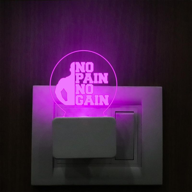 3D Illusion Motivational Quote Led Lamp with Multicolored Light  Inspirational Quote Engraved Plug Night Lamp & Gift for Birthday (Quote 2)