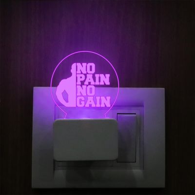 3D Illusion Motivational Quote Led Lamp with Multicolored Light  Inspirational Quote Engraved Plug Night Lamp & Gift for Birthday (Quote 2)
