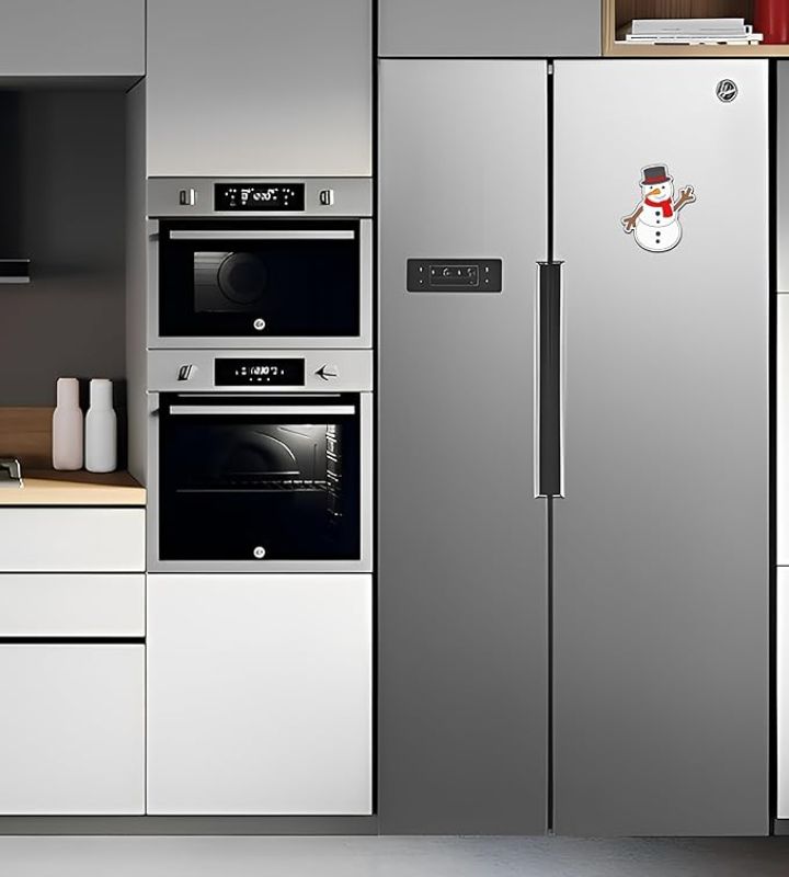 Snowman Fridge Magnet for Christmas Decoration  Home & Kitchen Decor  Refrigerator Magnet Sticker  Magnet for Almirah Decor