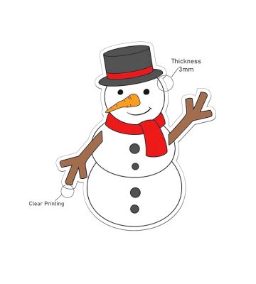 Snowman Fridge Magnet for Christmas Decoration  Home & Kitchen Decor  Refrigerator Magnet Sticker  Magnet for Almirah Decor