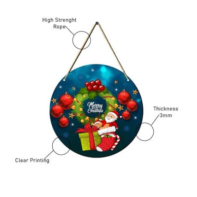 Merry Christmas Wall Hanging  Christmas Home Decor  Door Hanger  Christmas Wall Art Decor  Office Wall Decoration (Design 2)