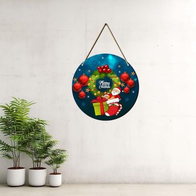 Merry Christmas Wall Hanging  Christmas Home Decor  Door Hanger  Christmas Wall Art Decor  Office Wall Decoration (Design 2)