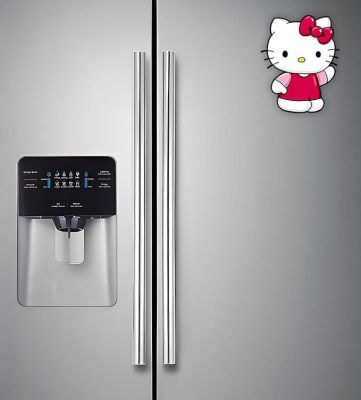 Cartoon Fridge Magnet for Kids  Gift and Decoration  Attractive Cartoon Theme Magnet for Indoor Decoration  Home & Kitchen Decor Stickers (Cute Kitty)