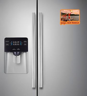 Rishikesh Fridge Magnet for Refrigerator Whiteboard, Kitchen, and Office Indian Souvenir Fridge Magnet Refrigerator Door Stickers Magnet (Ganga Arti)