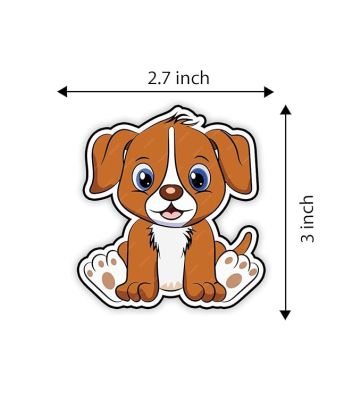 Cute Animal Design Wooden Fridge Magnet for Refrigerator & Almirah Door Magnet  Kitchen & Home Decoration Items  Animal Cartoon Magnet Sticker (Cute Dog)