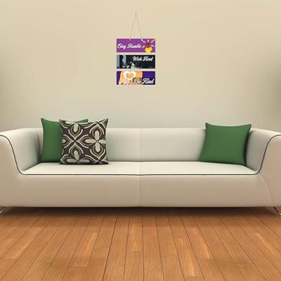 Stay Humble, Work Hard, Be Kind Motivational Quotes Printed Mdf Wooden Wall Hanging  Living Room  Home Decor Items  Modern Decor Item