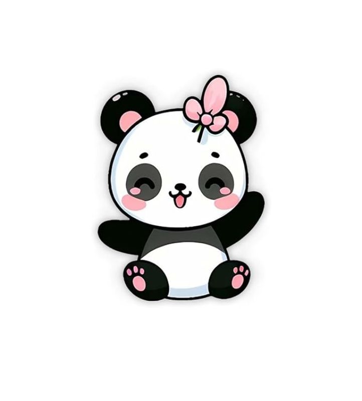 Cartoon Fridge Magnet for Kids| Gift and Decoration  Attractive Cartoon Theme Magnet for Indoor Decoration  Home & Kitchen Decor Stickers (Cute Panda)
