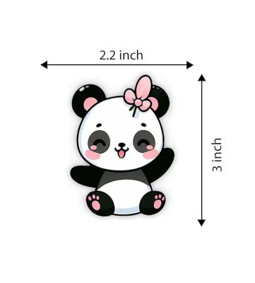 Cartoon Fridge Magnet for Kids| Gift and Decoration  Attractive Cartoon Theme Magnet for Indoor Decoration  Home & Kitchen Decor Stickers (Cute Panda)