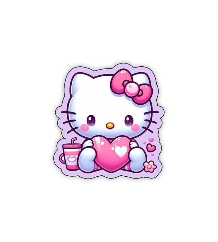 Cartoon Fridge Magnet for Kids  Gift and Decoration  Attractive Cartoon Theme Magnet for Indoor Decoration  Home & Kitchen Decor Stickers (Cute Kitty 2)