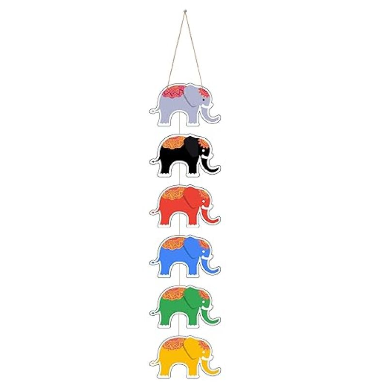 Elephant Wall Hanging  MDF Wooden Wall Decoration for Living Room  Bedroom  Gifts  Wooden Home Decor  Front Door Hanging  Decorative Door Hanging  Modern Decor Items