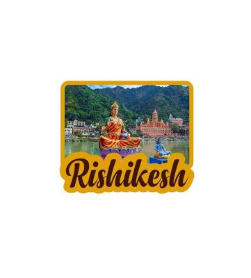 Rishikesh Fridge Magnet for Refrigerator Whiteboard, Kitchen, and Office Indian Souvenir Fridge Magnet Refrigerator Door Stickers Magnet (Rishikesh 1)